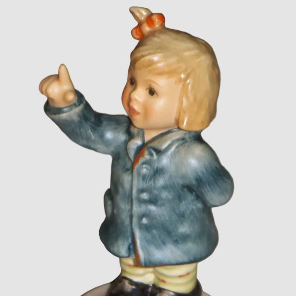 Goebel Hummel Melody Figurine 2198 Dirigentin Girl Conducting Music Sheet M.I. Hummel Club TMK-8 Vintage Germany Porcelain