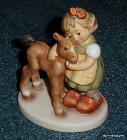 Goebel Hummel Precious Pony 2310 Figurine Girl Hugging Horse TMK-9