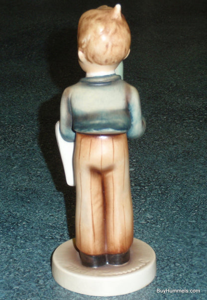 "Waiter" Goebel Hummel Figurine #154/0 TMK2 Full Bee - Vintage 1950s