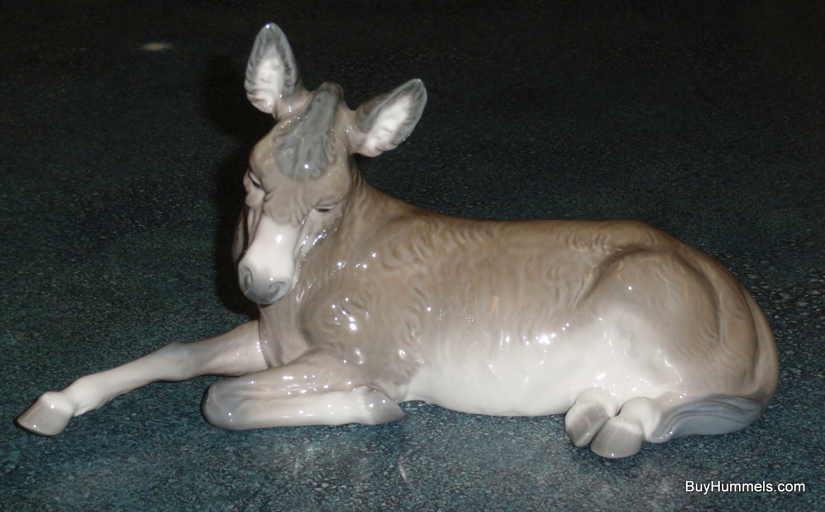 "Donkey" Lladro Christmas Nativity Figurine #1389 - Large (10.75")