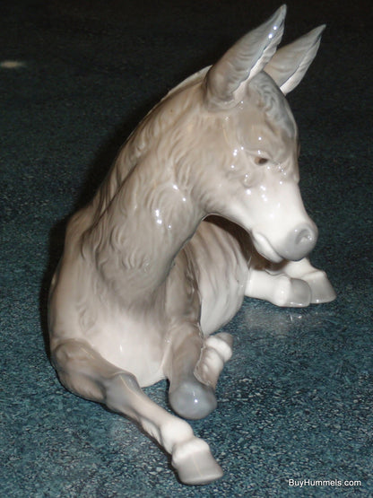 "Donkey" Lladro Christmas Nativity Figurine #1389 - Large (10.75")
