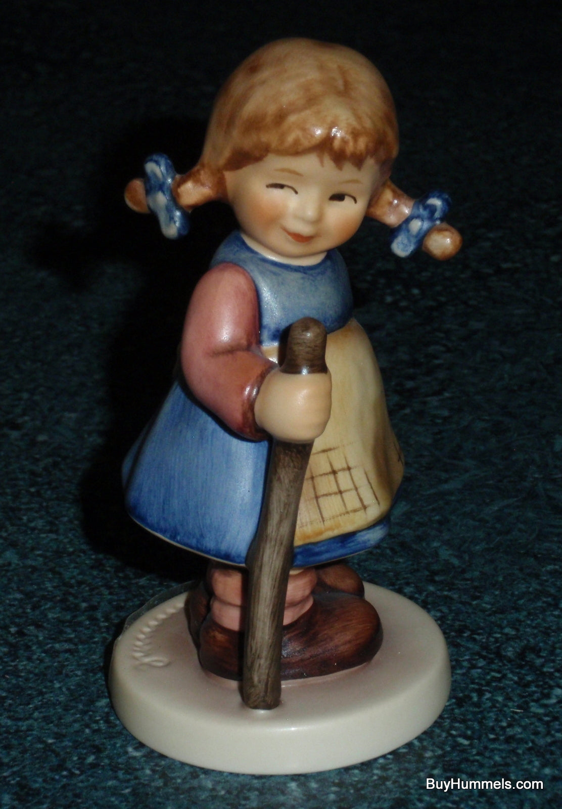 "Pixie" Goebel Hummel Figurine #768 - Little Girl With Walking Stick