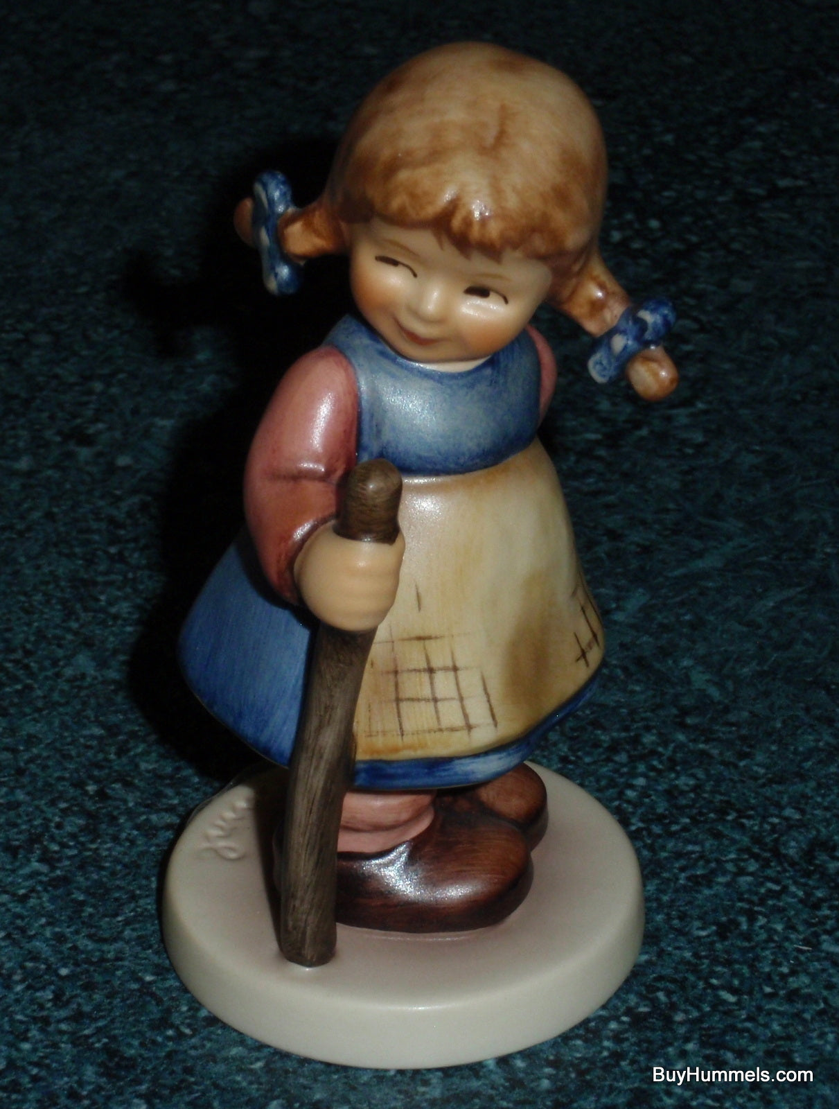 "Pixie" Goebel Hummel Figurine #768 - Little Girl With Walking Stick