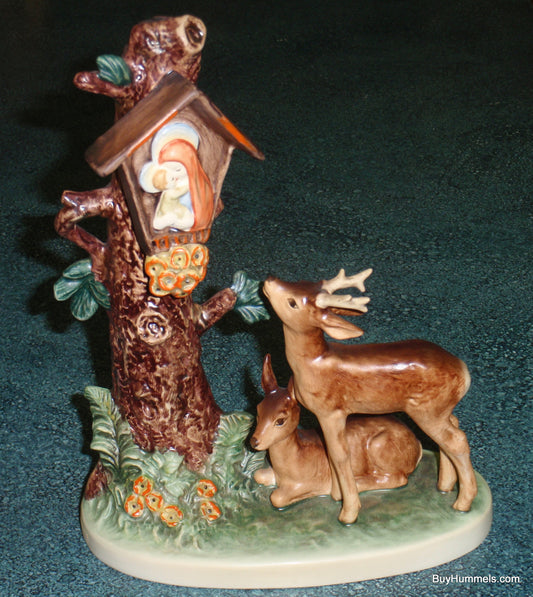 Goebel Hummel Forest Shrine 183 Large Figurine Buck and Doe in Woods by Reinhold Unger