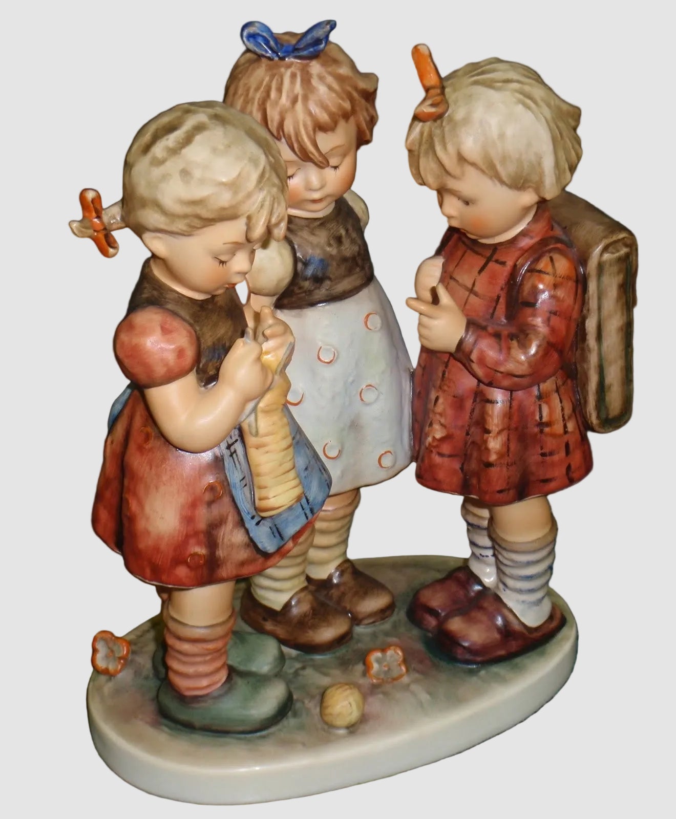 Goebel Hummel School Girls Figurine 177 III Large Three Girls Arthur Moeller Vintage Germany