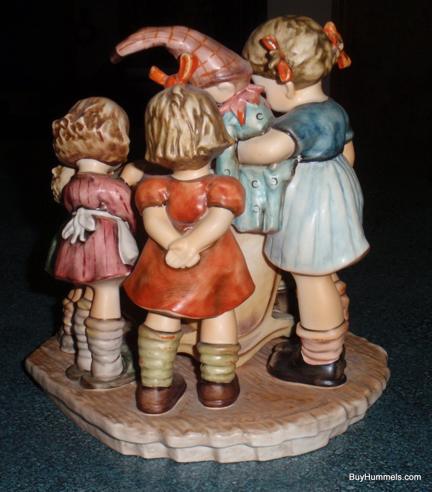 "Rock-A-Bye" Goebel Hummel Figurine #574 TMK7 Century Collection - Children Around The New Baby!