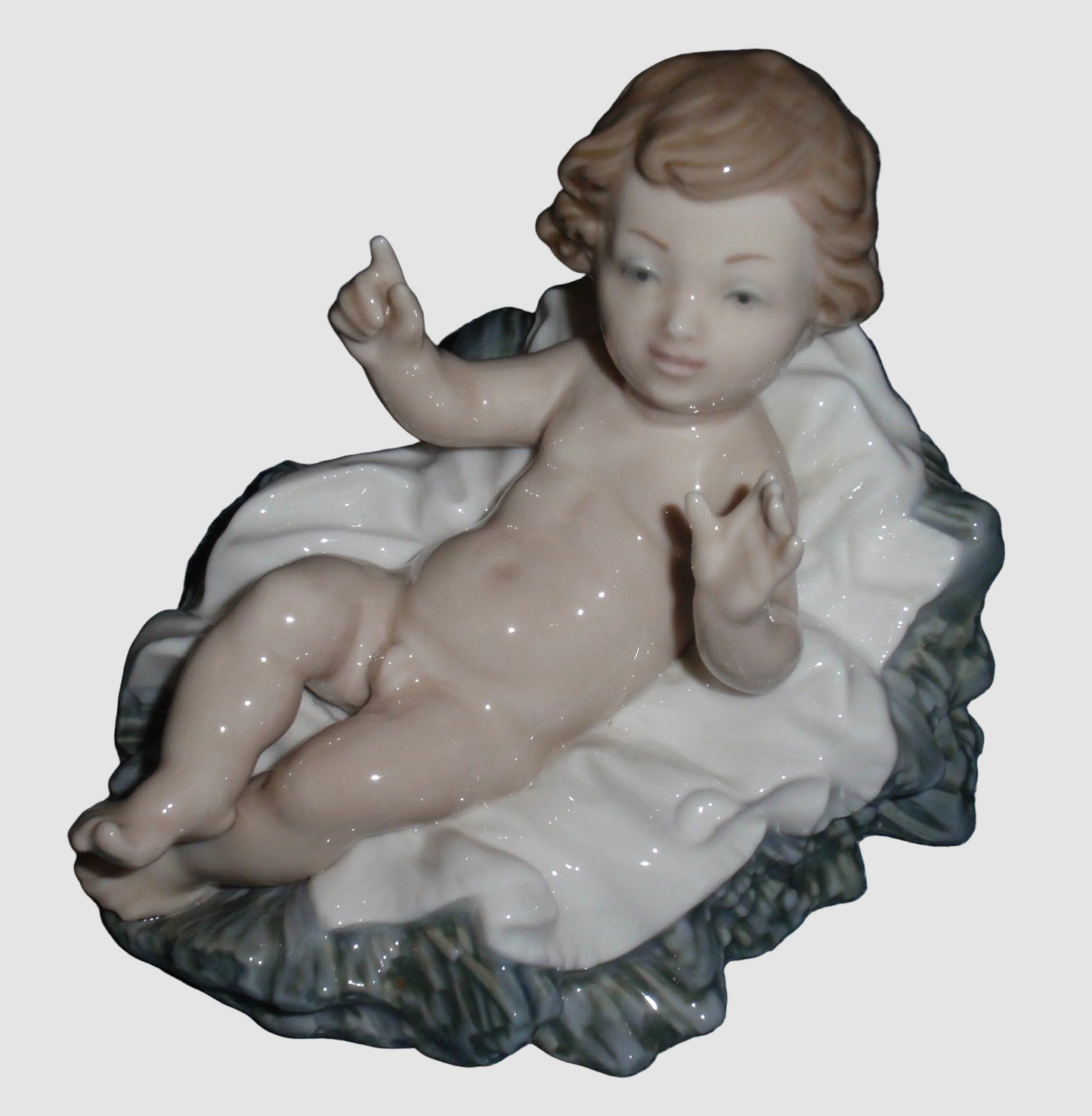 Lladro Baby Jesus Figurine 01388 Niño Nacimiento Salvador Furió Nativity Scene Vintage Spain Porcelain