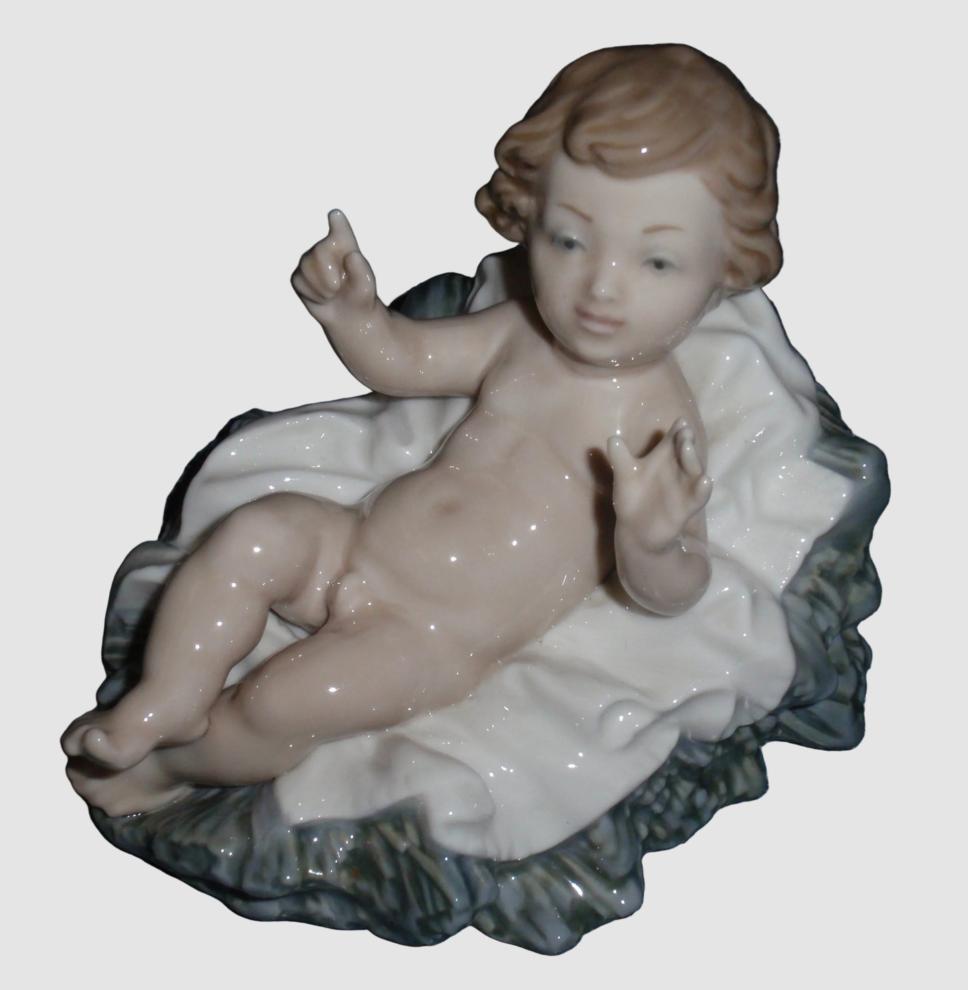 Lladro Baby Jesus Figurine 01388 Niño Nacimiento Salvador Furió Nativity Scene Vintage Spain Porcelain