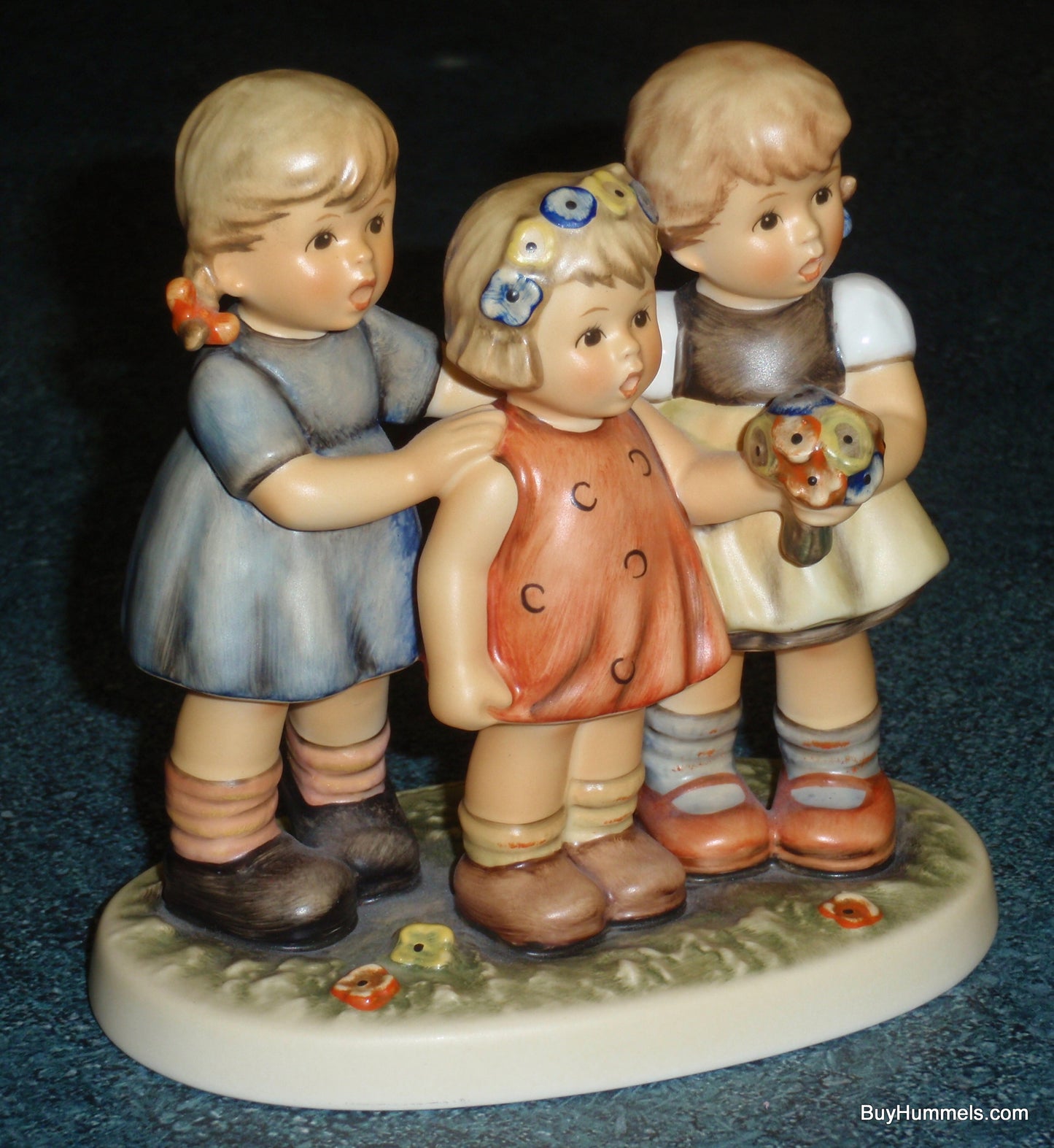 "Bashful Serenade" Goebel Hummel Figurine #2133 TMK8 Three Girls Singing