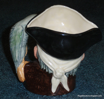 Long John Silver Royal Doulton Toby Jug D6386 Treasure Island Pirate Gift!