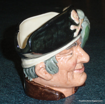 Long John Silver Royal Doulton Toby Jug D6386 Treasure Island Pirate Gift!