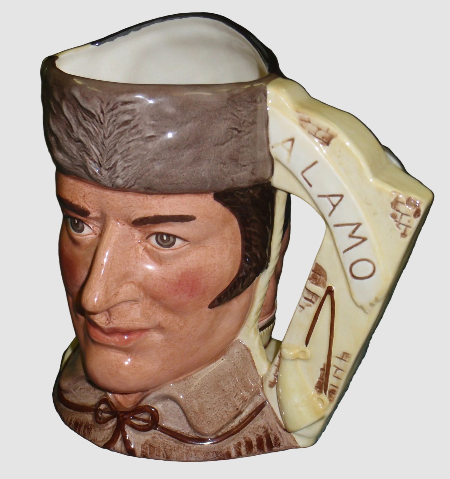 "The Battle Of The Alamo" Royal Doulton Character Toby Jug D6729 - Davy Crockett