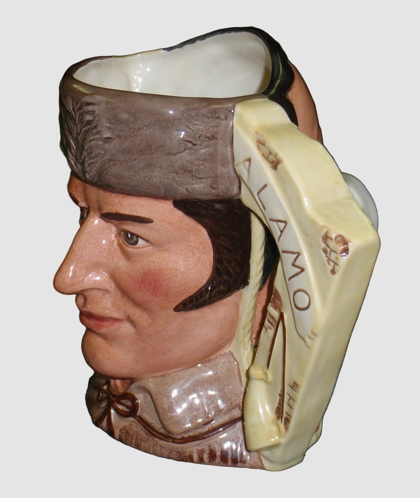 "The Battle Of The Alamo" Royal Doulton Character Toby Jug D6729 - Davy Crockett