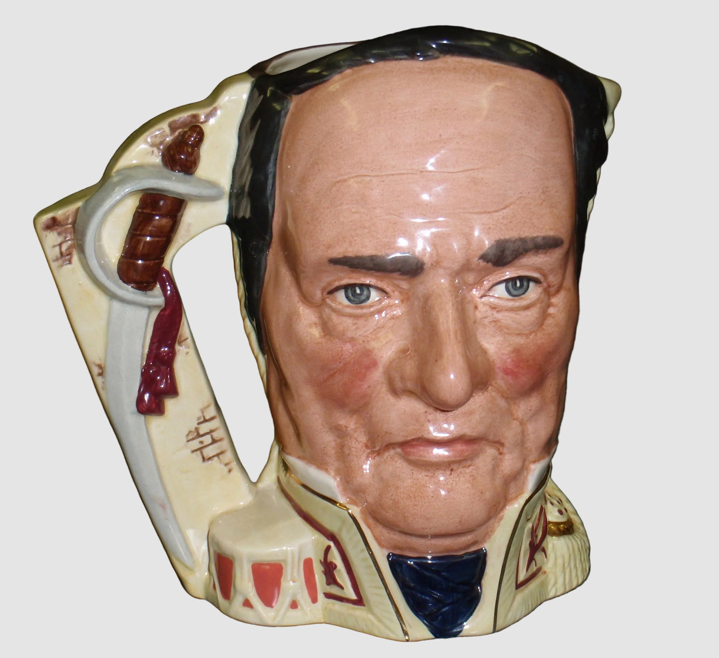 "The Battle Of The Alamo" Royal Doulton Character Toby Jug D6729 - Davy Crockett