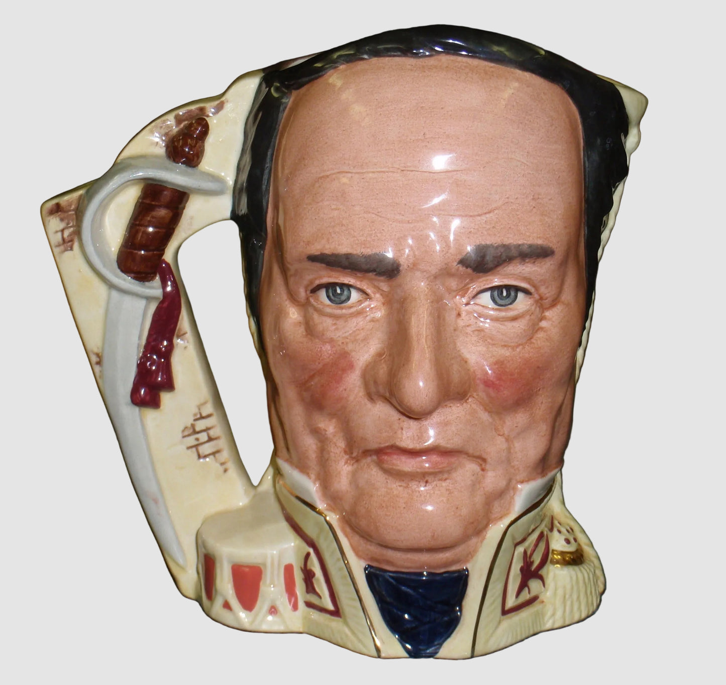 "The Battle Of The Alamo" Royal Doulton Character Toby Jug D6729 - Davy Crockett