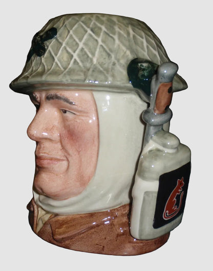 "The Soldier" Royal Doulton Character Jug D6876 - William K. Harper (4.5")