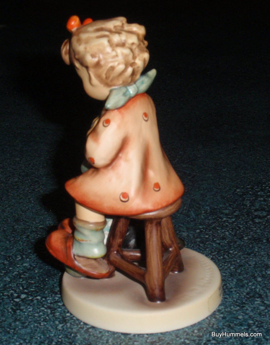 "Mother's Helper" #133 GOEBEL HUMMEL FIGURINE - Girl Knitting With Cat Gift!