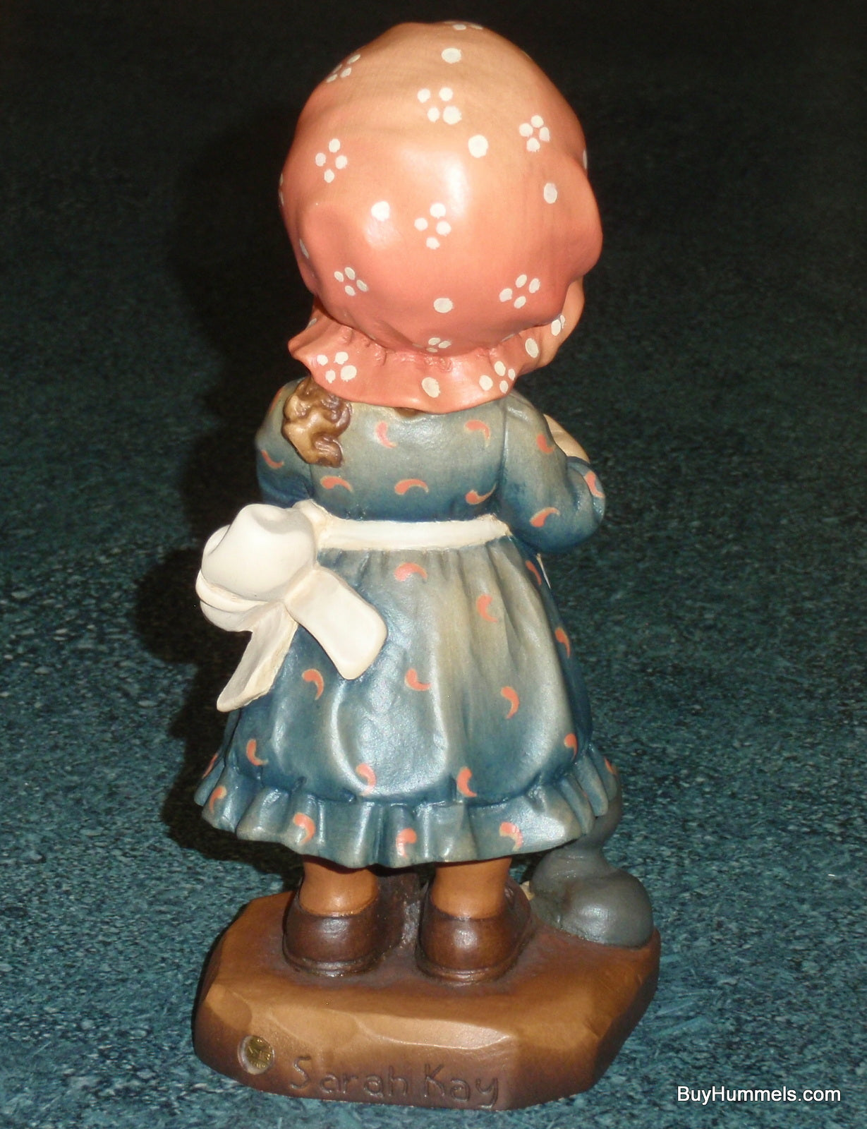 "Helping Mother" ARTIST PROOF Anri GOLD LEAF Sarah Kay Wood Figurine With Original Display Case!