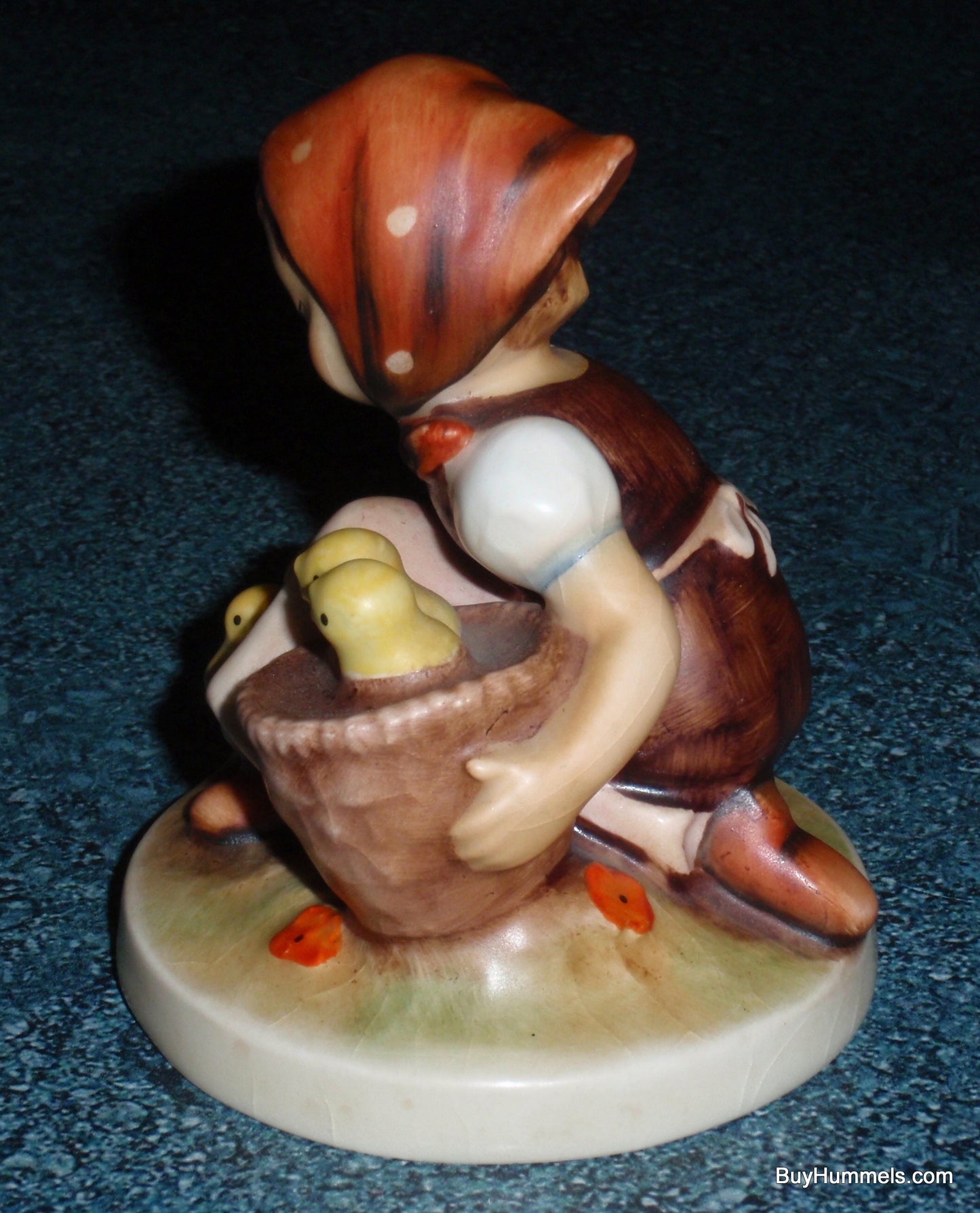 "Chick Girl" Goebel Hummel Figurine #57/0 - Little Girl Feeding Baby Peeps!