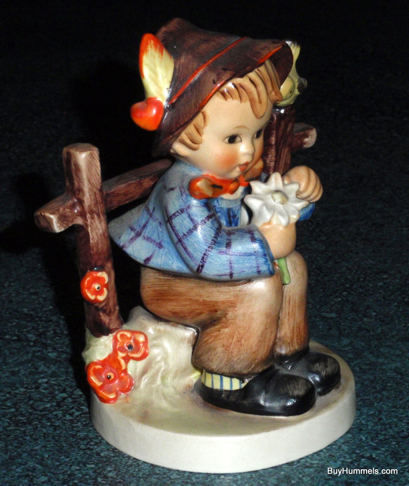 "She Loves Me, She Loves Me Not" Goebel Hummel Figurine #174 - Open Eyes Version!