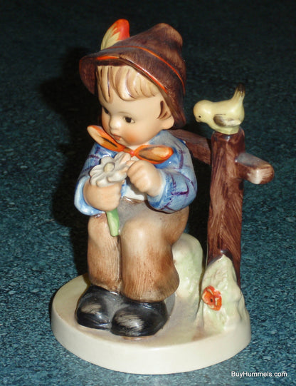 "She Loves Me, She Loves Me Not" Goebel Hummel Figurine #174 - Open Eyes Version!