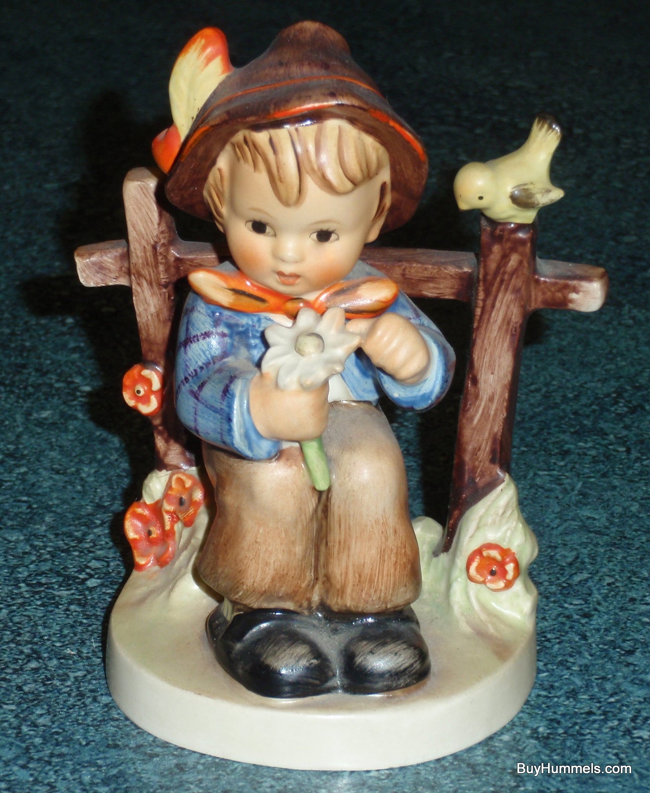 "She Loves Me, She Loves Me Not" Goebel Hummel Figurine #174 - Open Eyes Version!