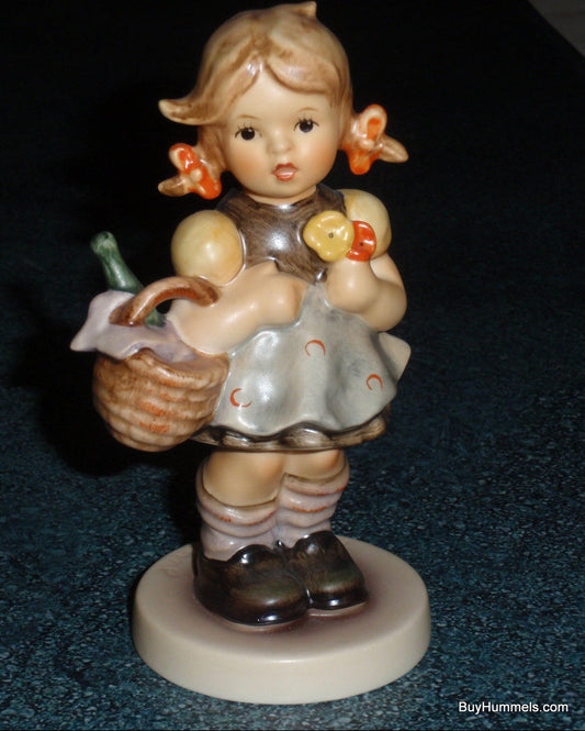 Goebel Hummel 563/0 Little Visitor Girl with Basket Figurine