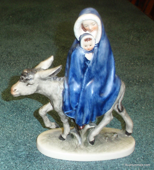 Goebel Hummel "Flight Into Egypt" Mary and Jesus On Donkey Christmas Nativity Gift!