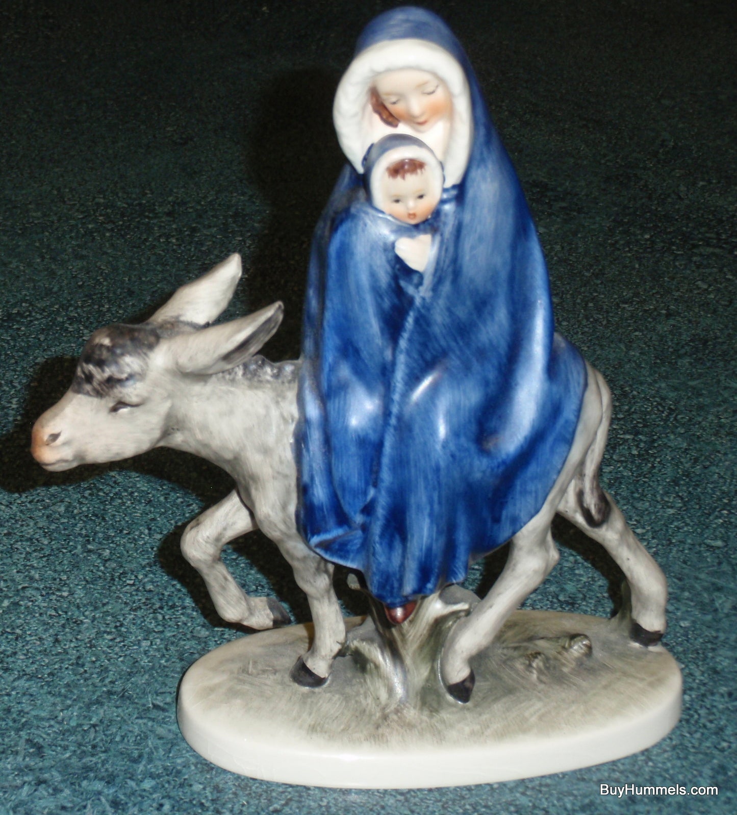 Goebel Hummel "Flight Into Egypt" Mary and Jesus On Donkey Christmas Nativity Gift!