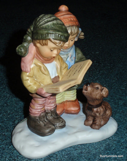 Studio Hummel Bertha Hummel Holiday Harmony BH18 Goebel - Kids Caroling With Dog