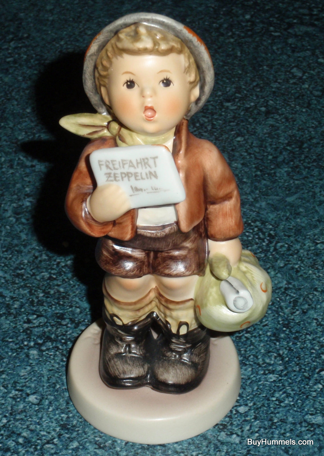 "A Free Flight" Goebel Hummel Zepplin Figurine #569 - Aviation Gift!