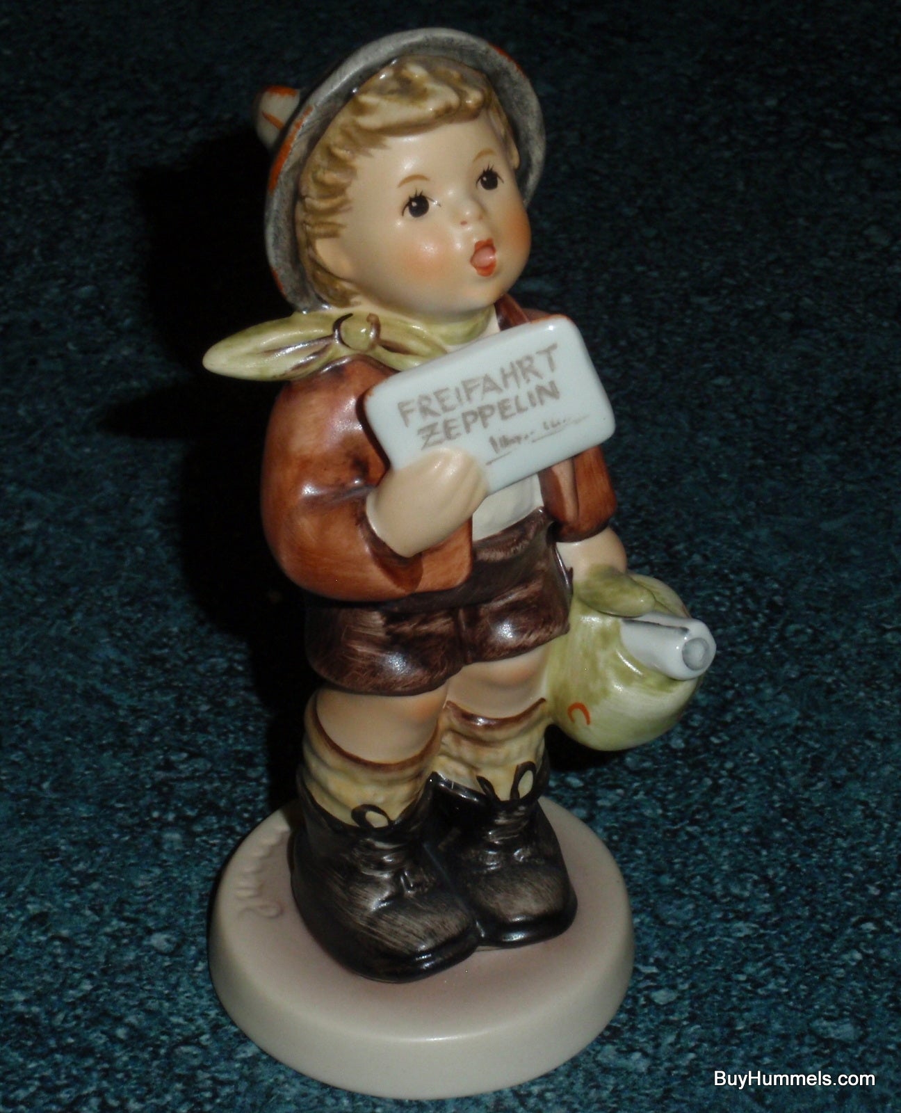 "A Free Flight" Goebel Hummel Zepplin Figurine #569 - Aviation Gift!