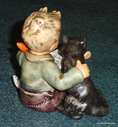 "The Cat's Meow" Goebel Hummel Figurine #2136 Little Boy With Black Cat - CUTE!