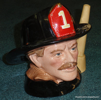 "The Fireman" Royal Doulton Large Character Jug D6697