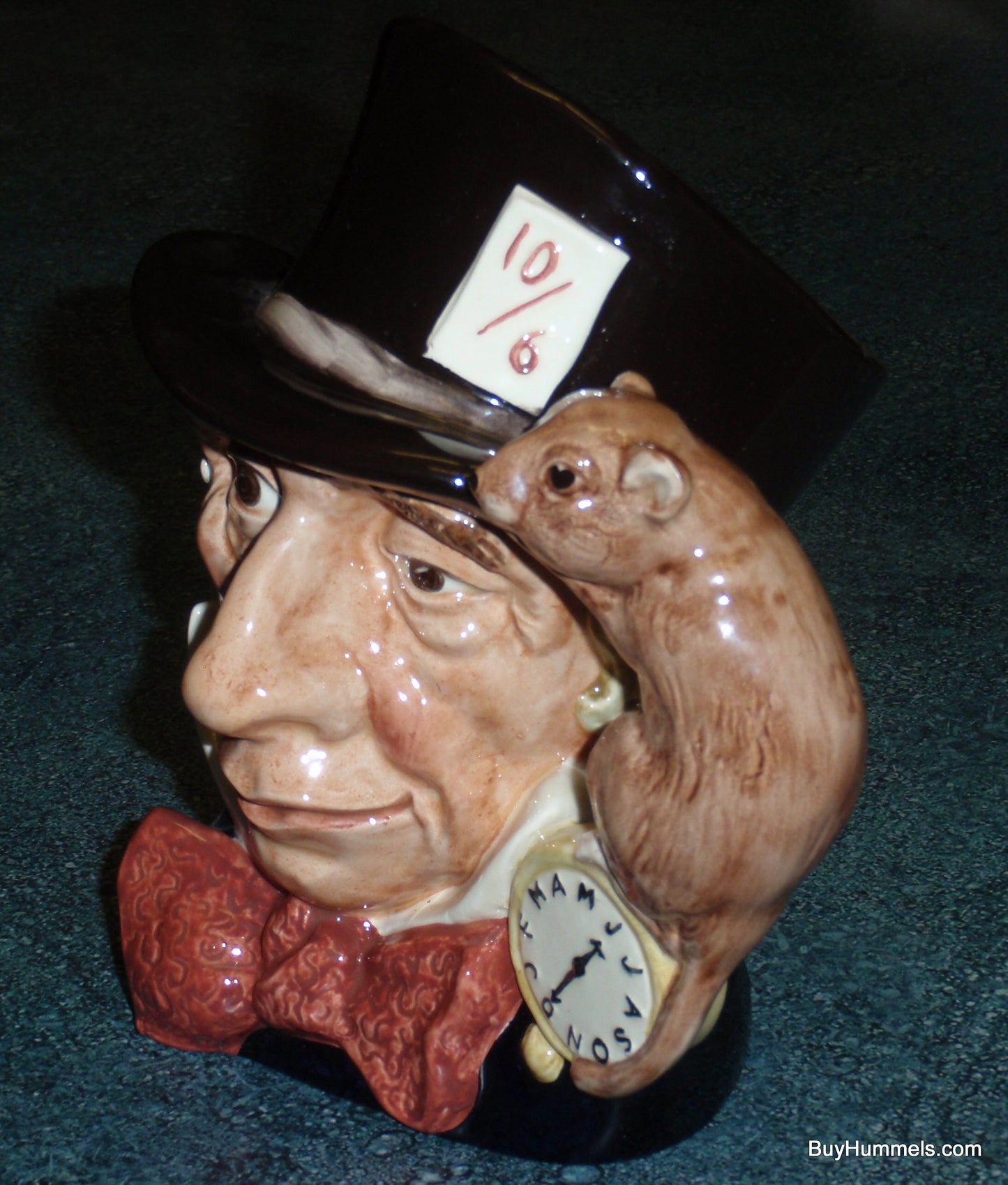 LARGE "Mad Hatter" Royal Doulton Character Toby Jug D6598 Alice In Wonderland