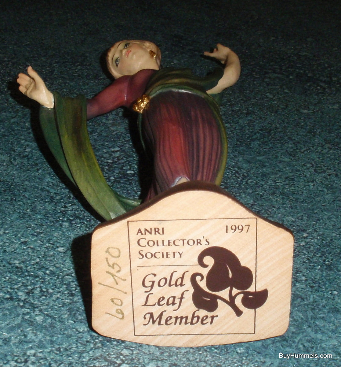 "La Moderne" Anri Wood Carving - Gold Leaf Limited Edition #60/150 - Original Case + COA