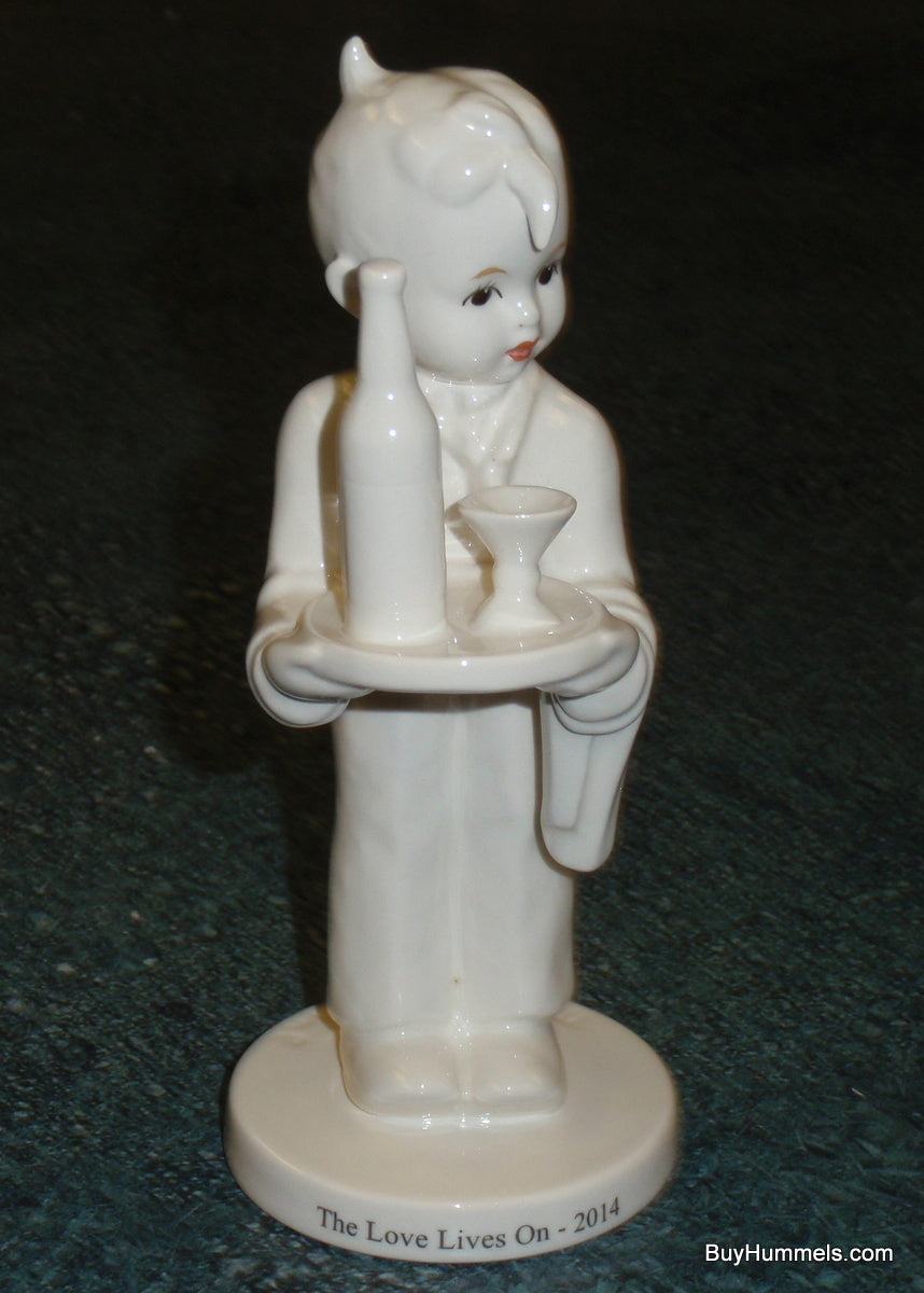 "Waiter" Goebel Hummel Figurine #154/0 - Rare White Club Exclusive (2014)