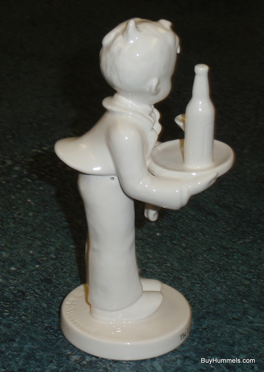 "Waiter" Goebel Hummel Figurine #154/0 - Rare White Club Exclusive (2014)
