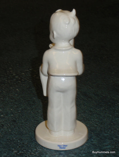 "Waiter" Goebel Hummel Figurine #154/0 - Rare White Club Exclusive (2014)