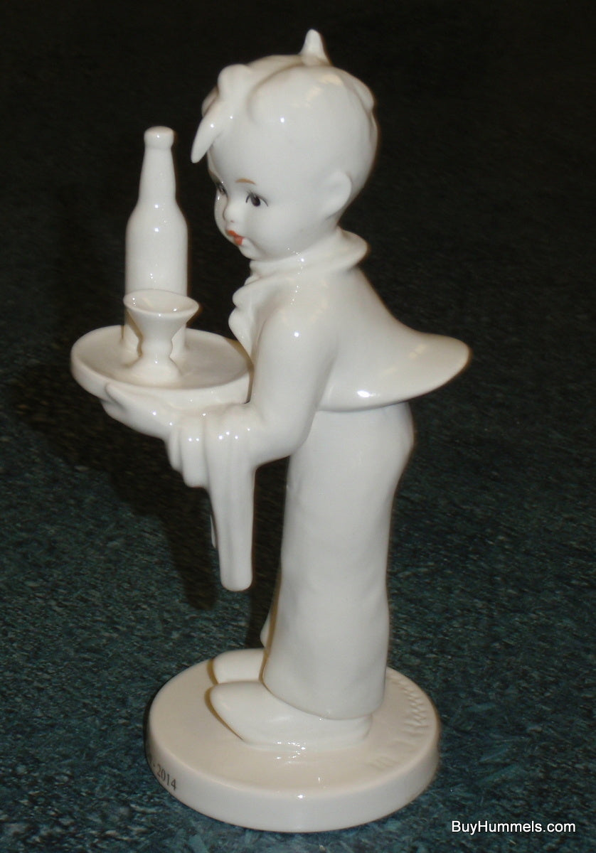 "Waiter" Goebel Hummel Figurine #154/0 - Rare White Club Exclusive (2014)