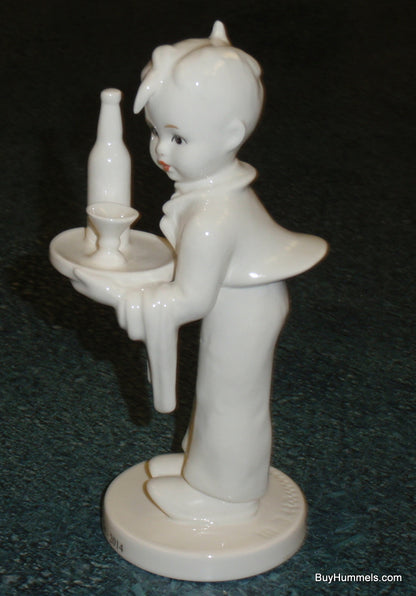 "Waiter" Goebel Hummel Figurine #154/0 - Rare White Club Exclusive (2014)