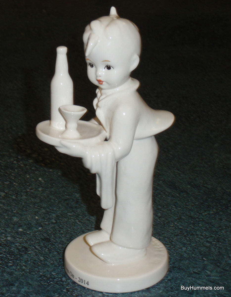 "Waiter" Goebel Hummel Figurine #154/0 - Rare White Club Exclusive (2014)
