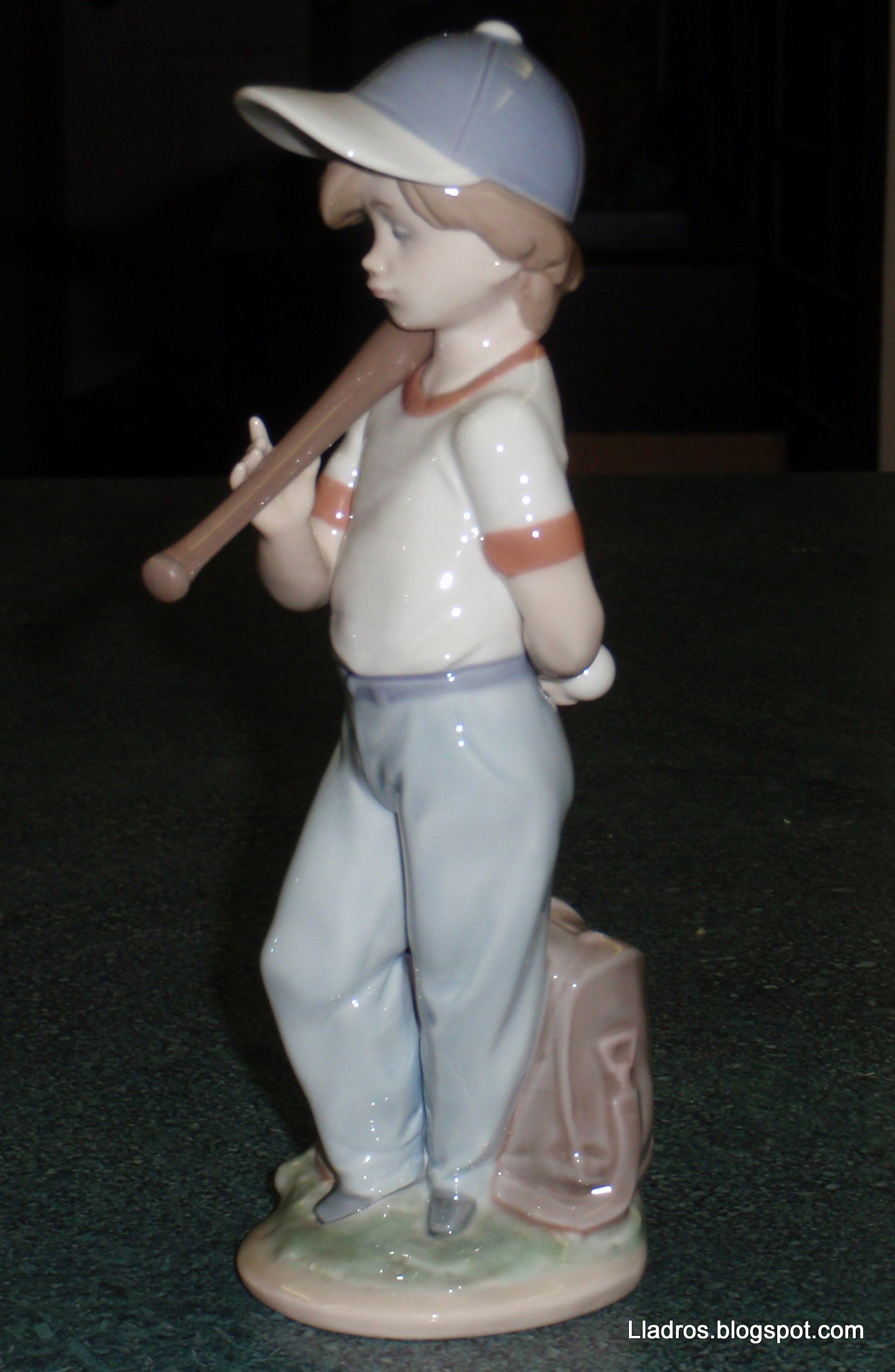 "Can I Play" Lladro Baseball Boy Figurine #7160