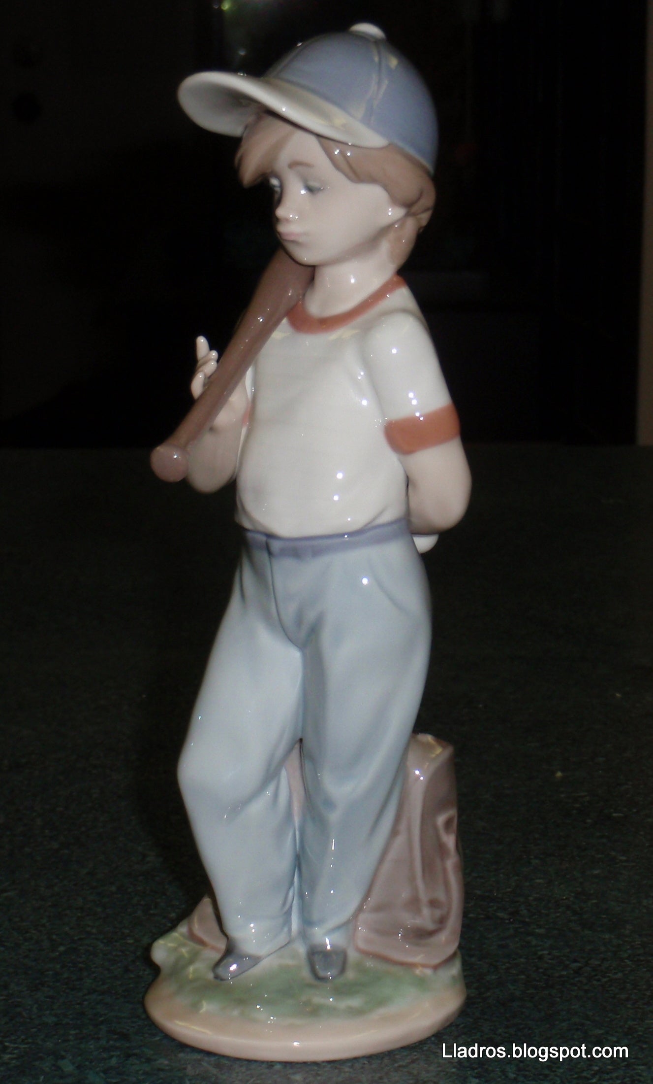 "Can I Play" Lladro Baseball Boy Figurine #7160