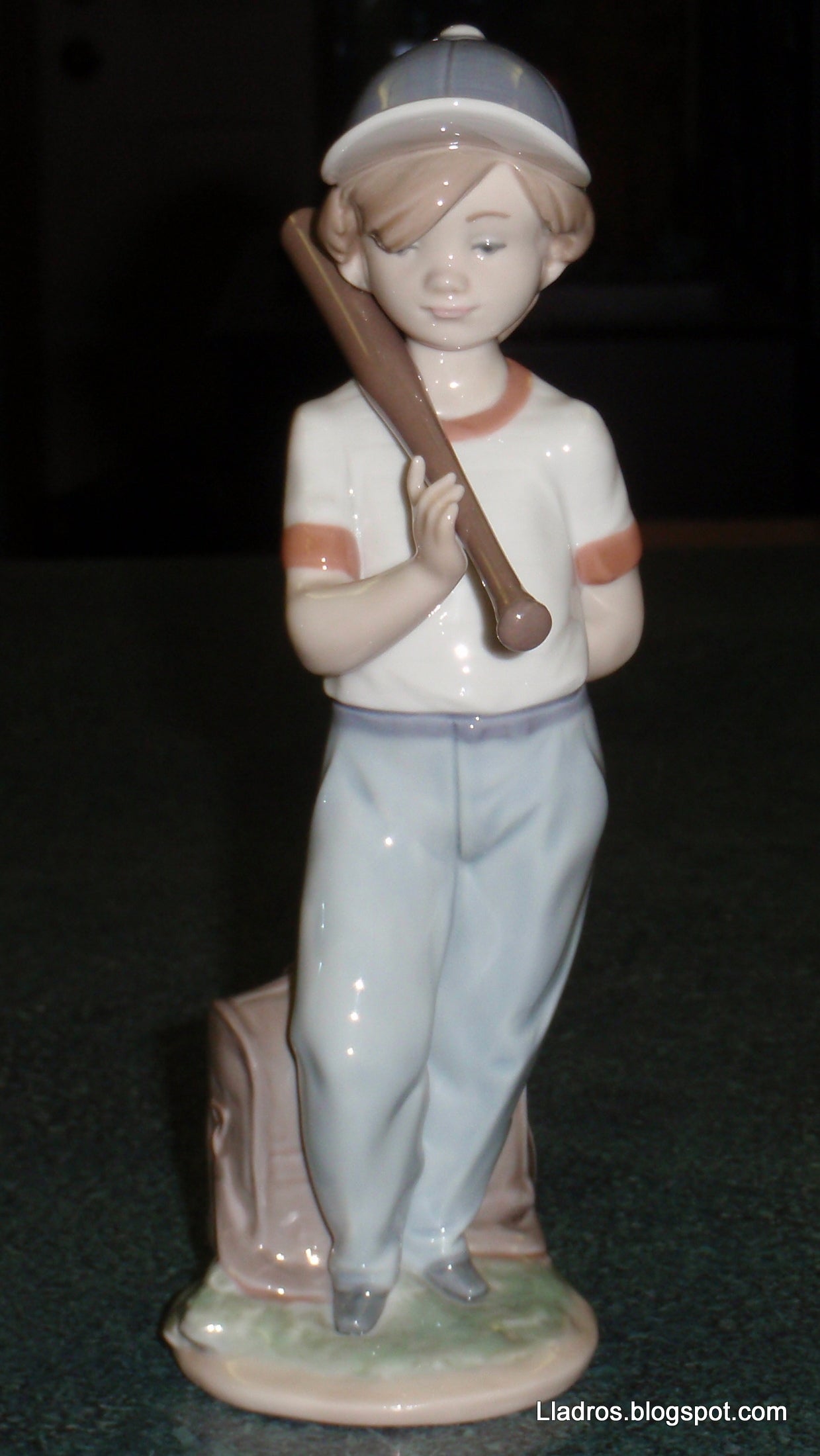 "Can I Play" Lladro Baseball Boy Figurine #7160