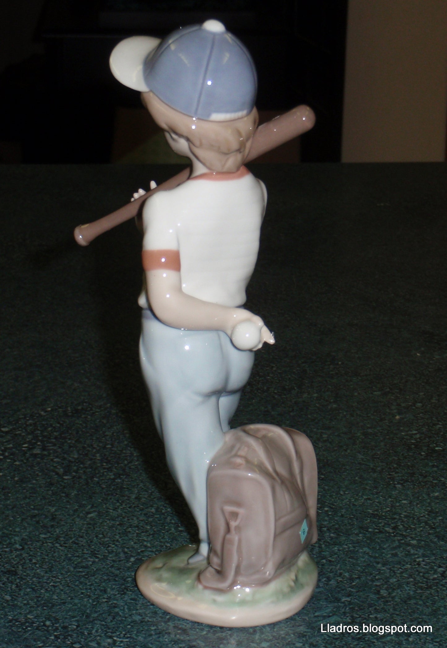 "Can I Play" Lladro Baseball Boy Figurine #7160