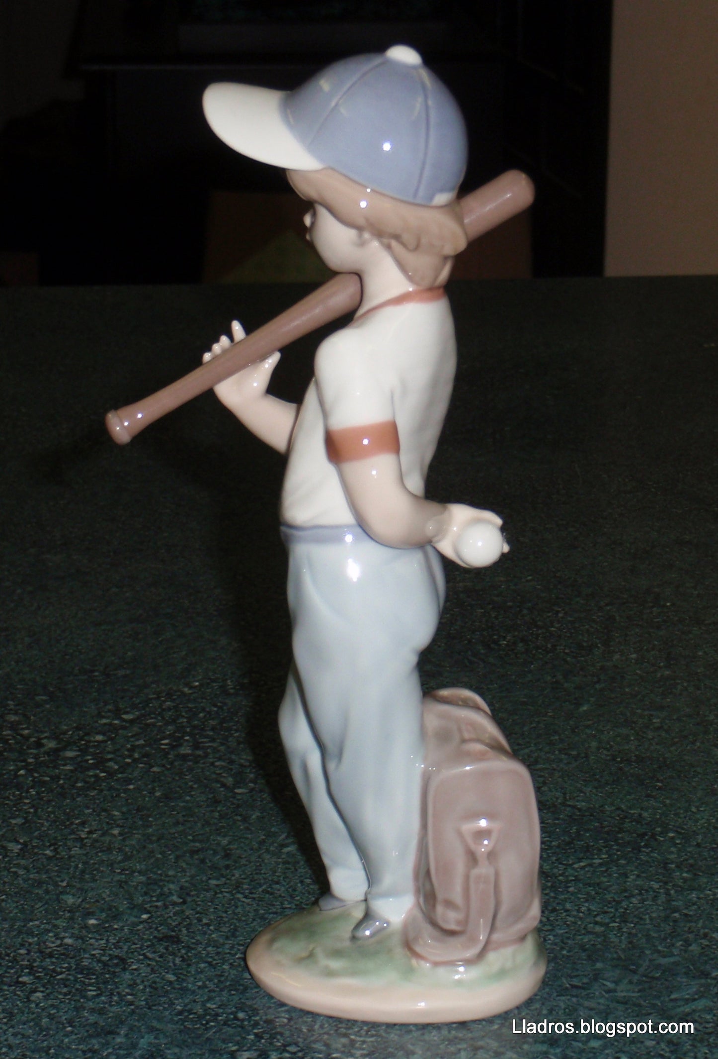 "Can I Play" Lladro Baseball Boy Figurine #7160