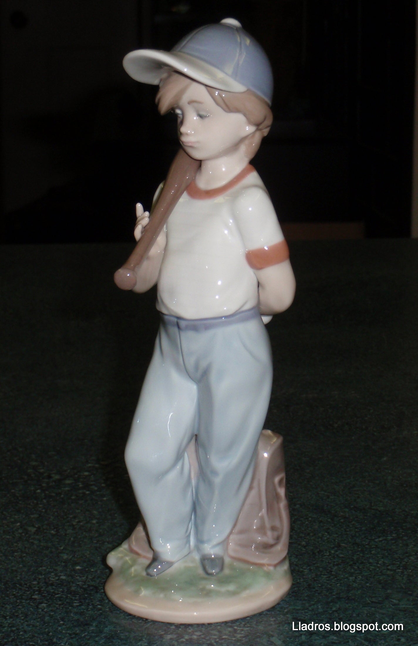"Can I Play" Lladro Baseball Boy Figurine #7160