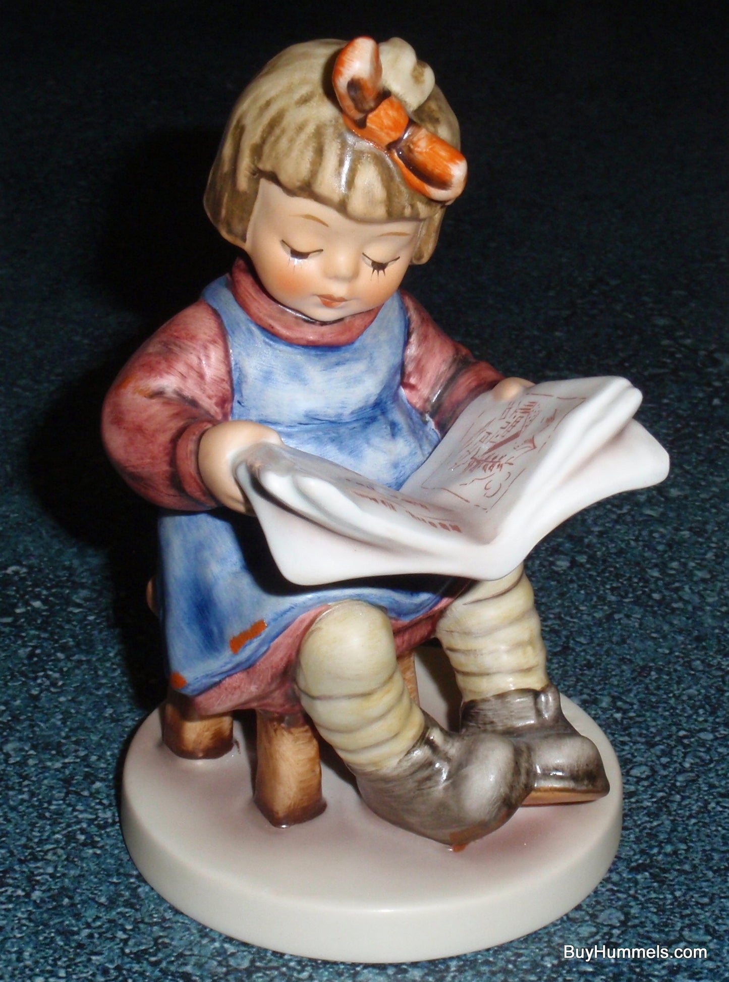 Goebel Hummel Figurine "What's New?" #418 - Girl Reading Newspaper