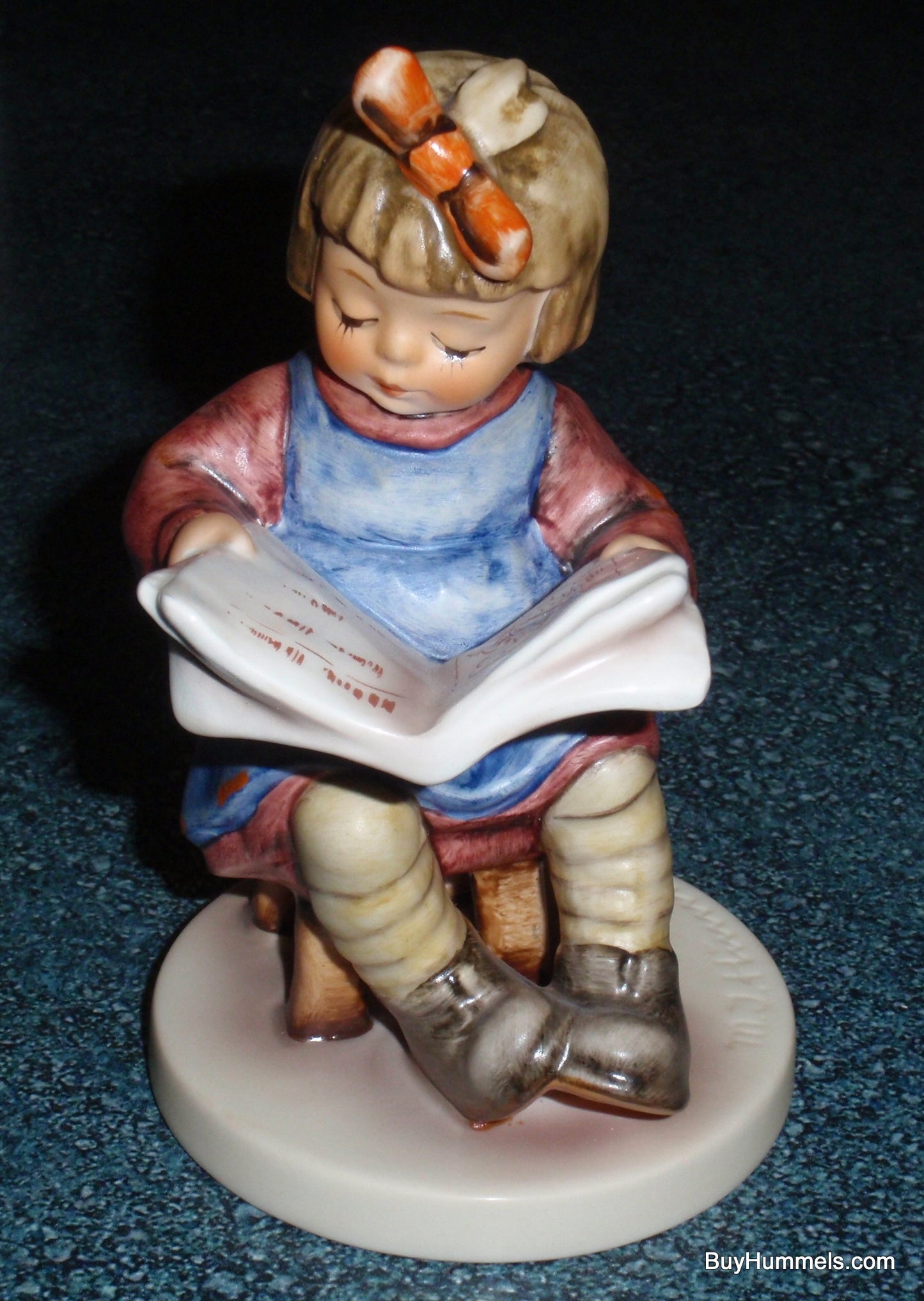 Goebel Hummel Figurine "What's New?" #418 - Girl Reading Newspaper